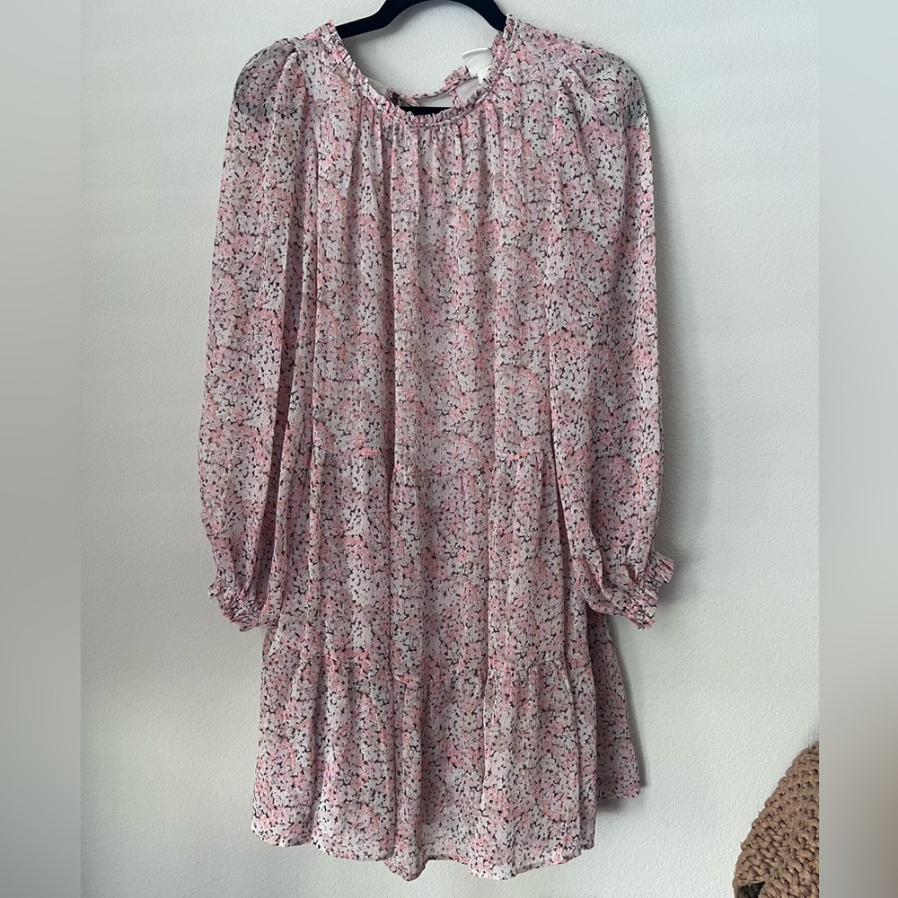 H&M Pink Floral Casual Dress